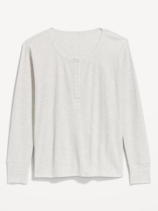 Waffle Lounge Long-Sleeve Top Product Image