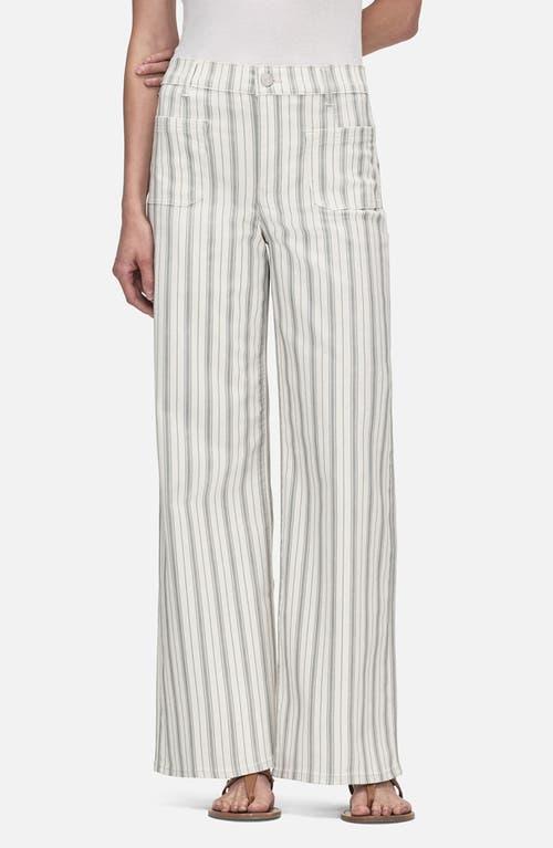 Womens Le Slim Palazzo Bardot Striped Pants Product Image