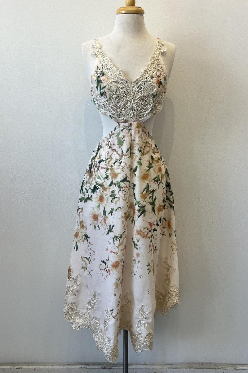 Cut-Out Floral Dress Product Image