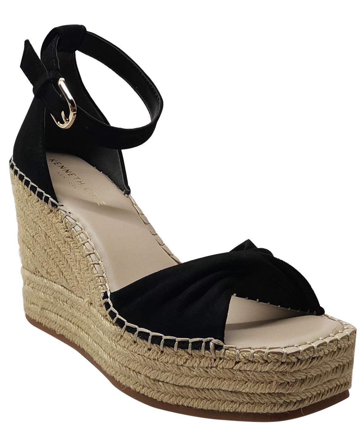 Kenneth Cole Womens Sol Ankle Strap Espdarille Platform Wedge Sandals Product Image