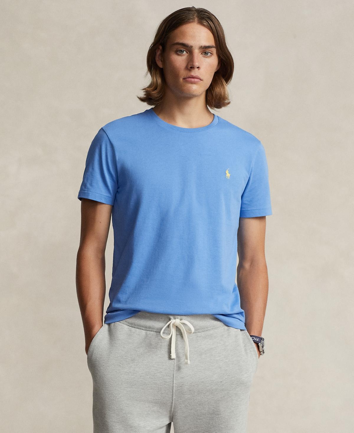 Polo Ralph Lauren Classic Fit Crew Neck Tee (Maidstone Blue) Men's T Shirt Product Image