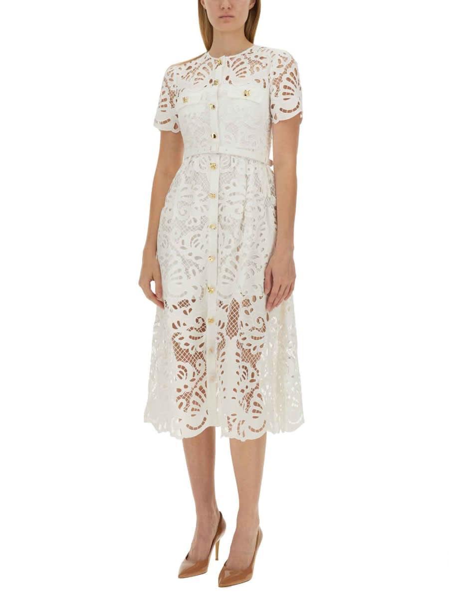 Midi Dress In White Product Image