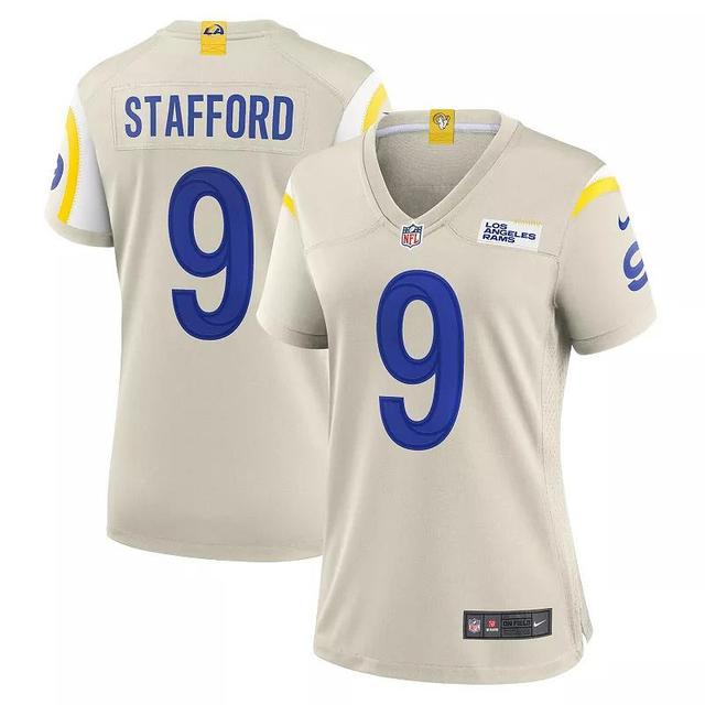 Womens Nike Matthew Stafford Bone Los Angeles Rams Game Jersey Product Image