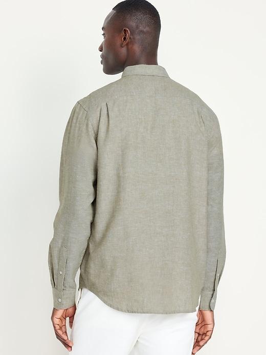 Classic Fit Everyday Linen-Blend Shirt Product Image