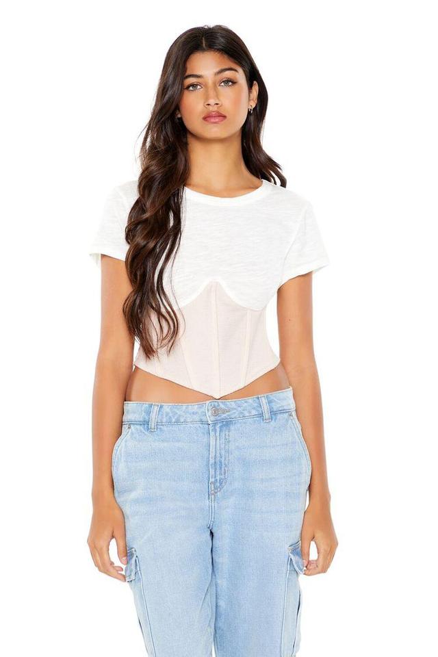 Bustier Combo Tee | Forever 21 Product Image