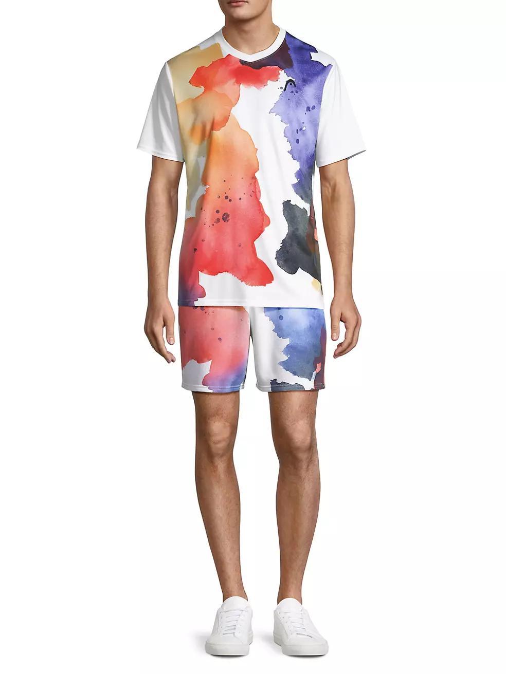 Motion Watercolor Sweat Shorts Product Image