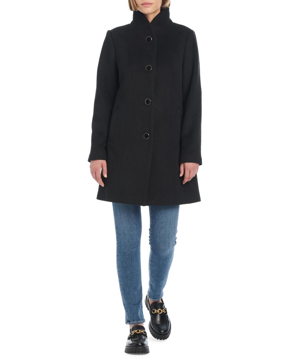 Kate Spade New York Womens Single-Breasted Stand-Collar Coat Product Image