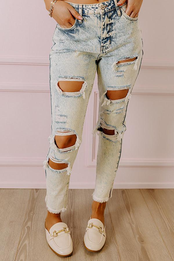 KanCan The Declan High Waist Mom Jean In Light Acid Wash Product Image