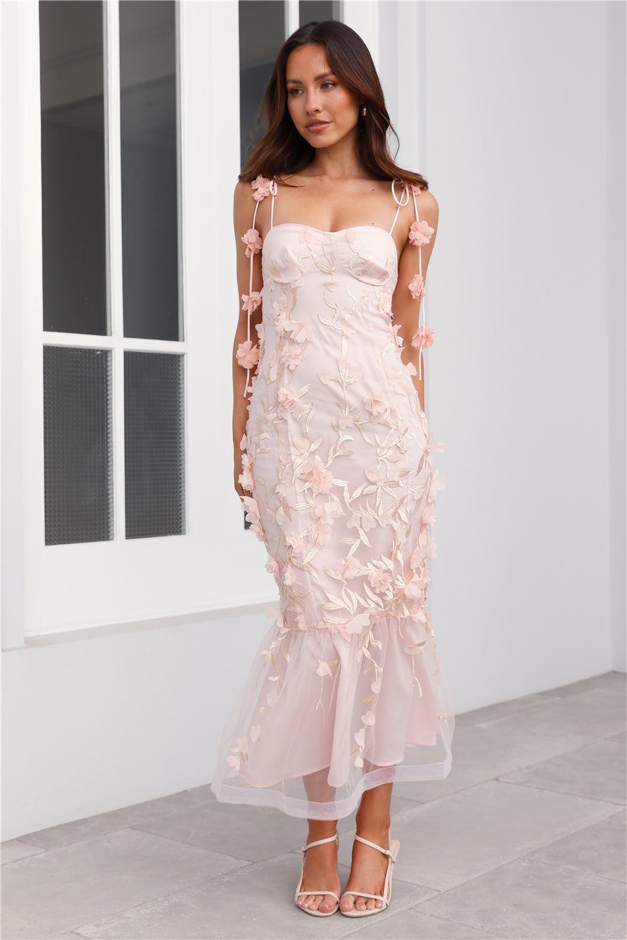 Enchanted Dream Midi Dress Pink Product Image