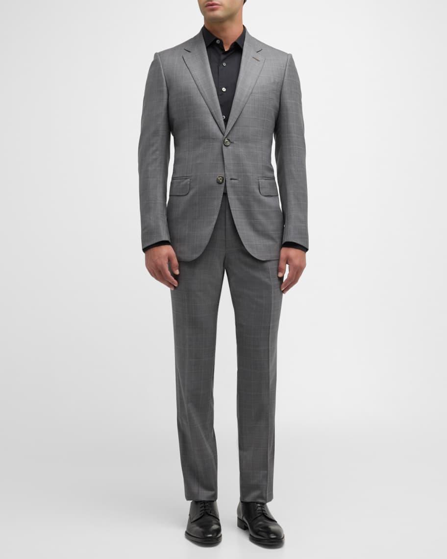 Mens Prince of Wales Centoventimila Wool Suit Product Image