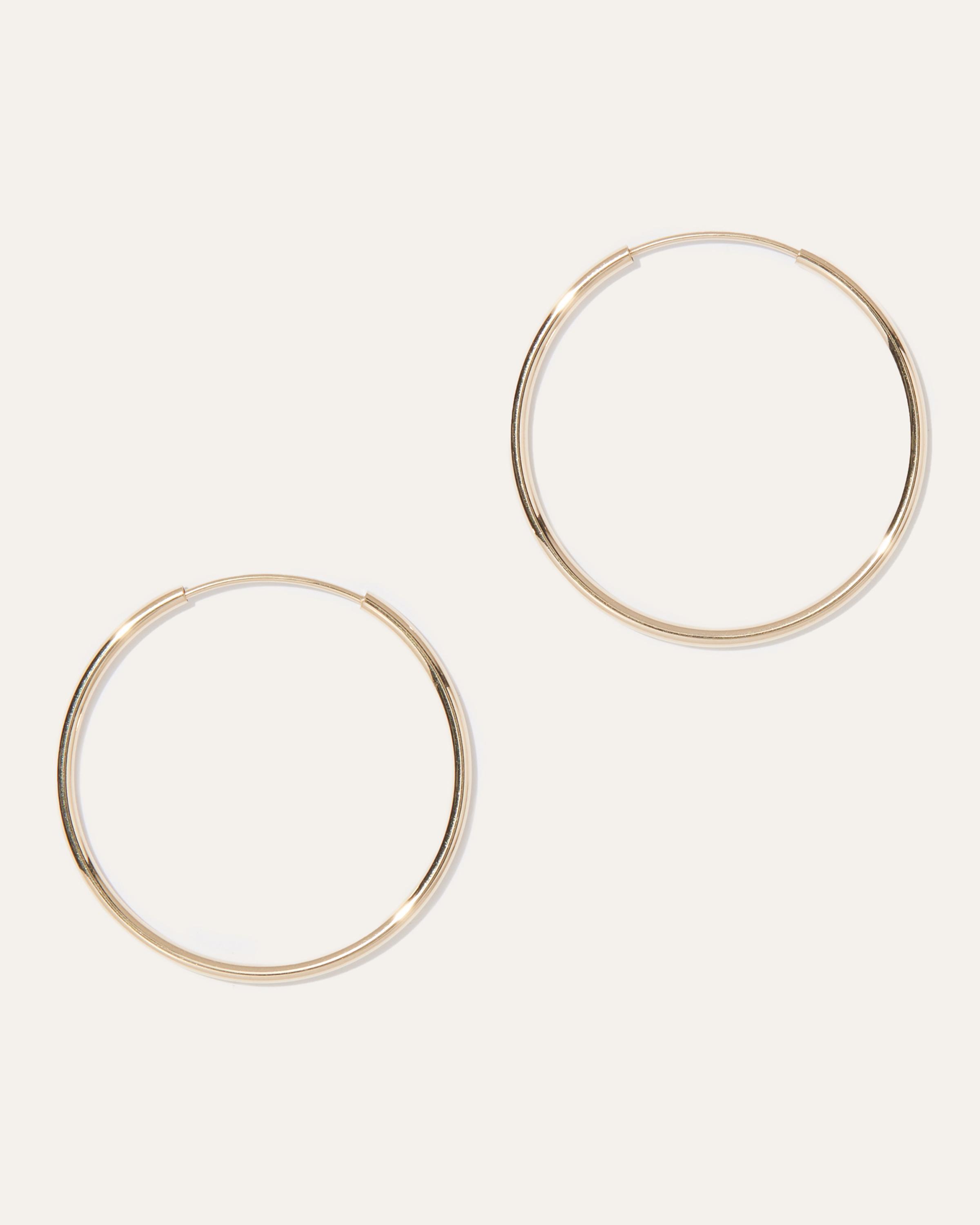 14K Gold Everyday Hoops Product Image