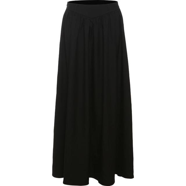 Low Rise Plain Maxi A-Line Skirt Product Image