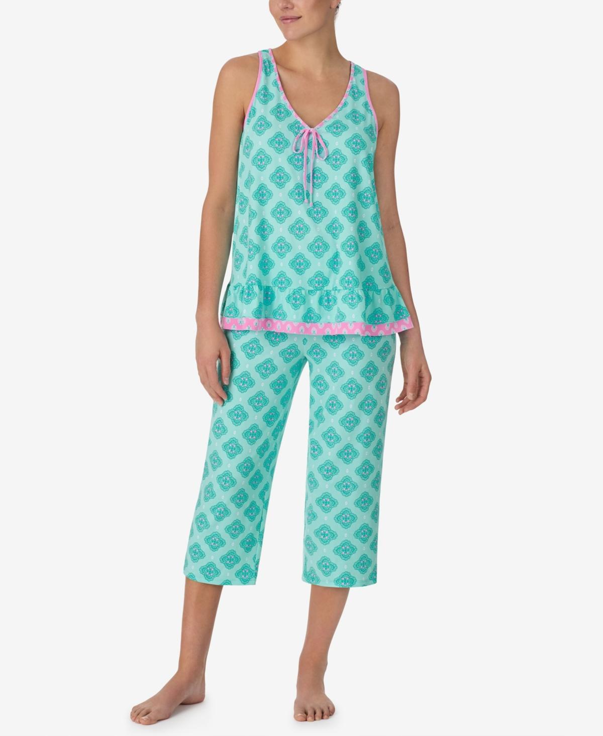 Ellen Tracy Womens Sleeveless Cropped Pj Set Product Image