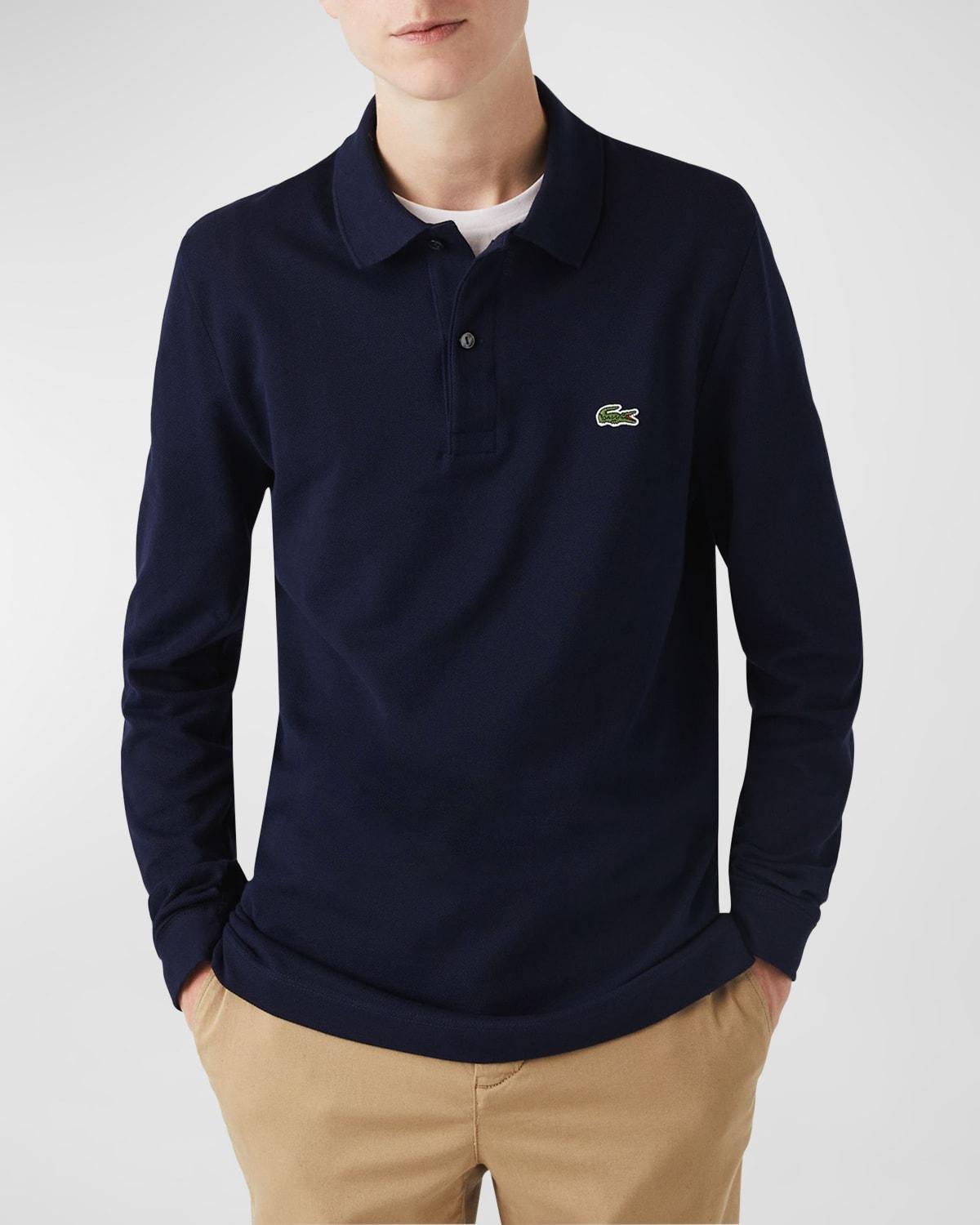 Mens Slim-Fit Piqu Polo Shirt Product Image