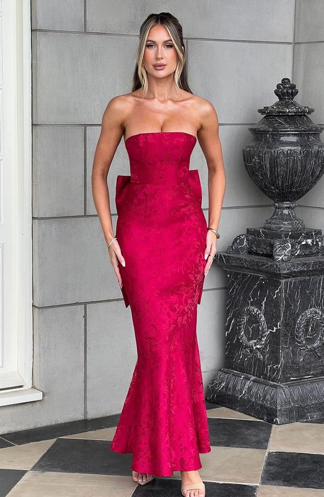 Felicity Maxi Dress - Red Product Image