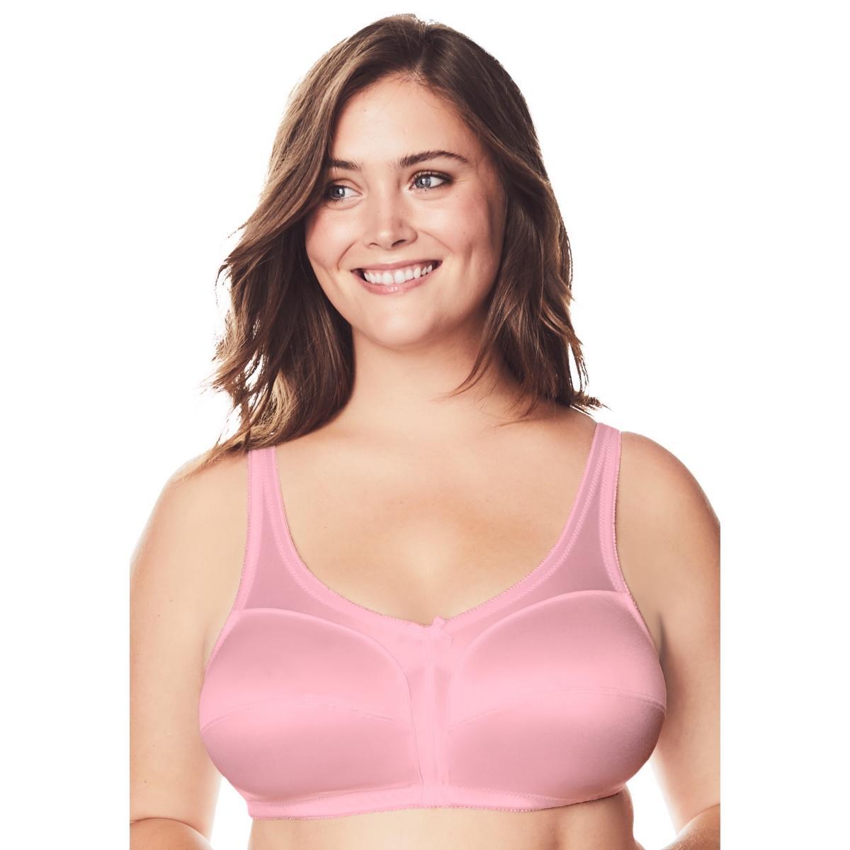 Comfort Choice Womens Satin Wireless Comfort Bra Product Image