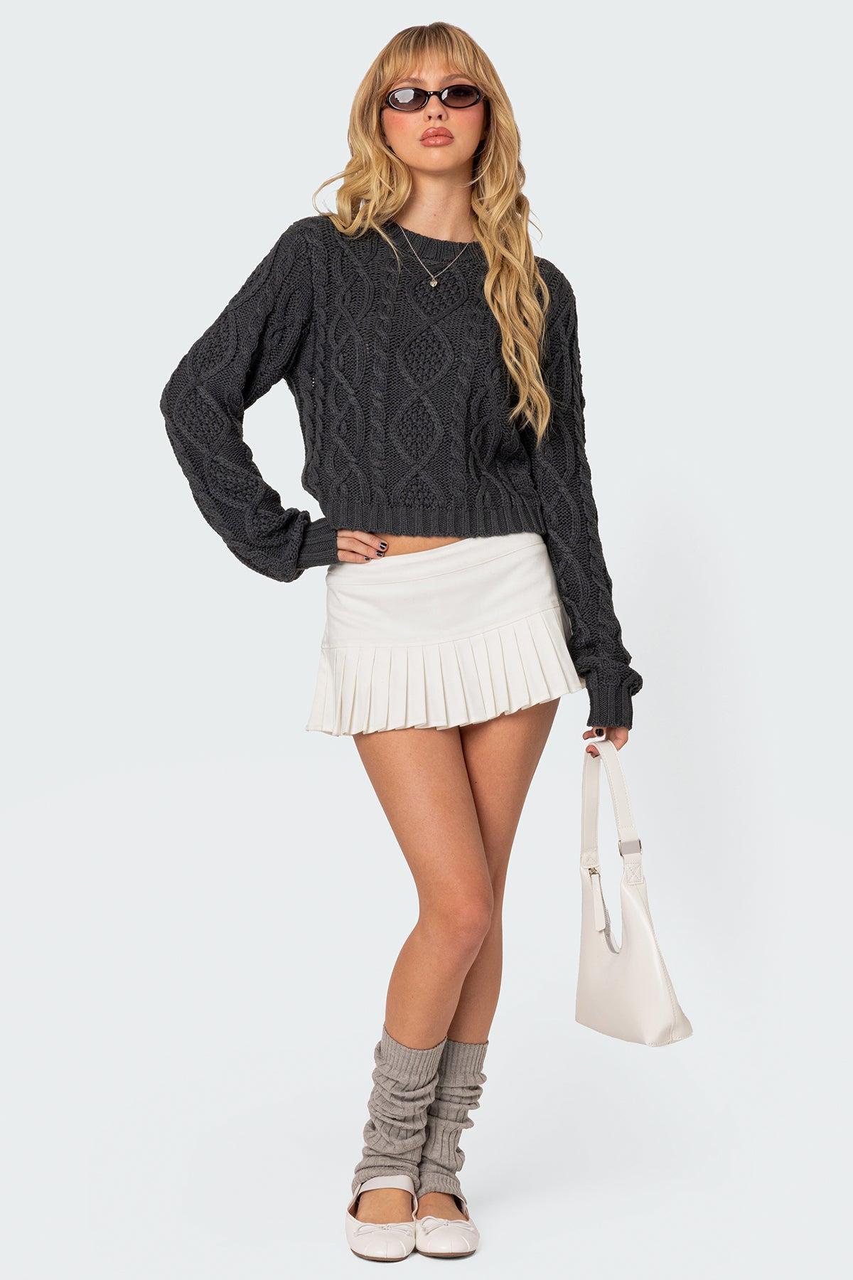 Poppy Cable Knit Sweater Product Image