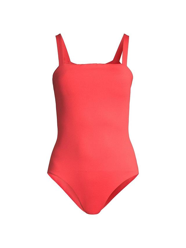 Womens Squareneck One-Piece Swimsuit Product Image