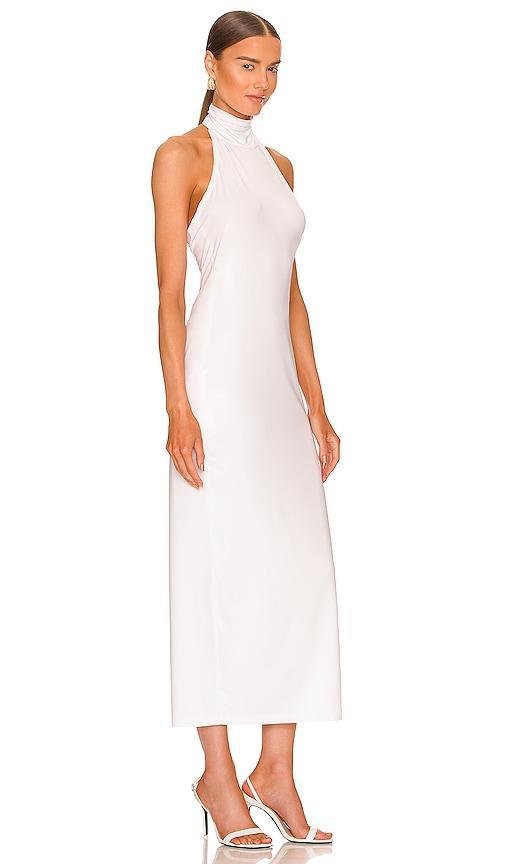 Norma Kamali Halter Turtle Side Slit Gown Size M, XS. Product Image