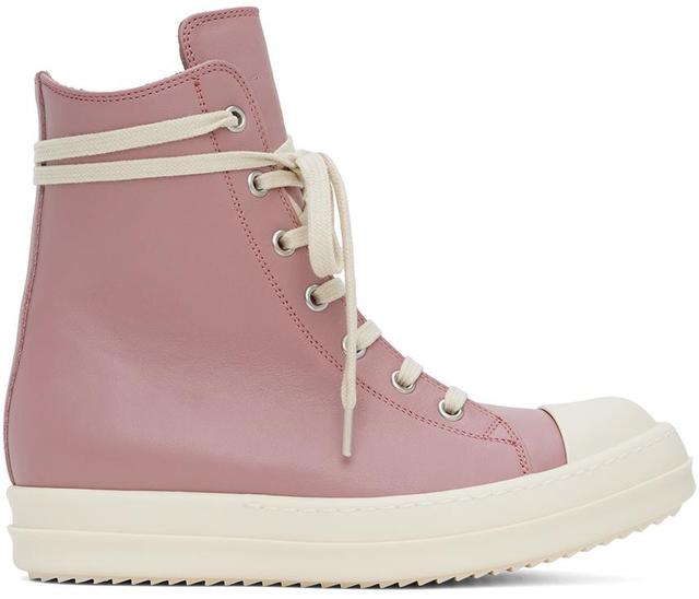 Pink High Sneakers In 6311 Dusty Pink/milk Product Image