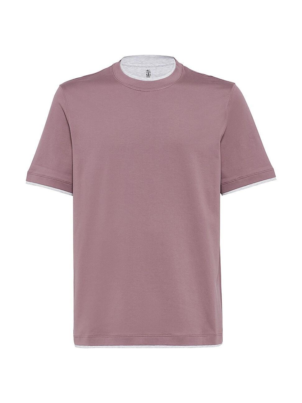 Mens Cotton Jersey Crew Neck T-Shirt Product Image