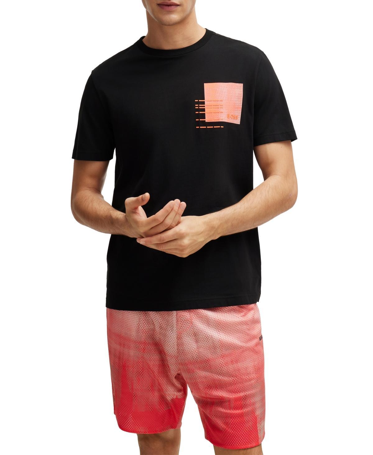 Regular-fit T-shirt With Seasonal Artwork In Black Product Image