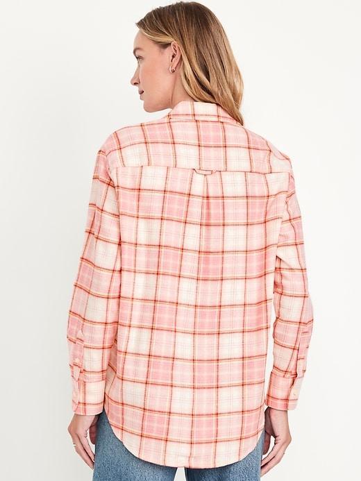 Flannel Boyfriend Button-Down Shirt Product Image