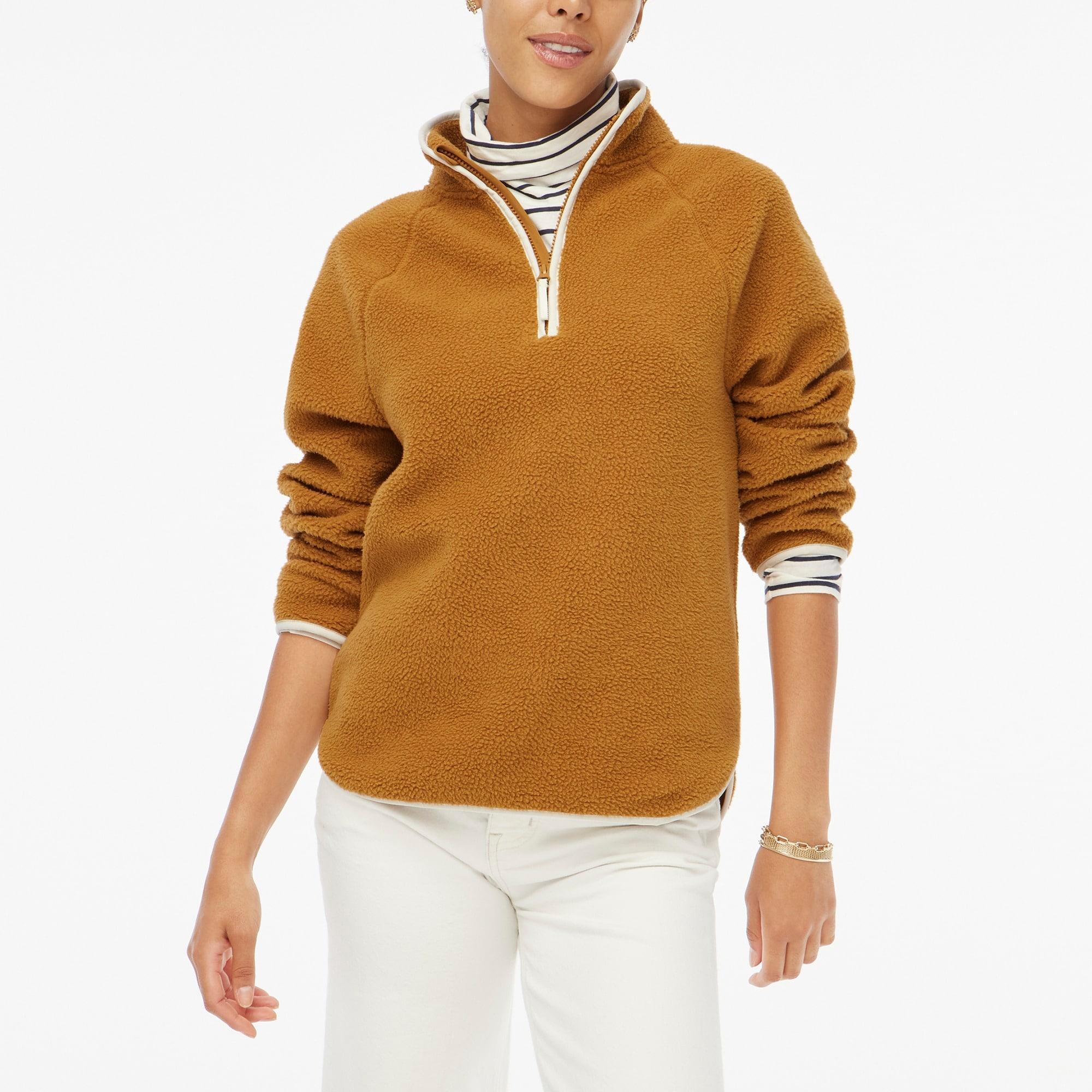 Sherpa half-zip tunic pullover Product Image