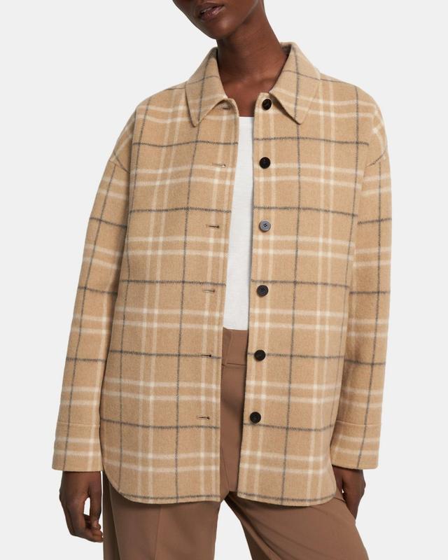 Oversized Shirt Jacket in Recycled Wool Blend Product Image