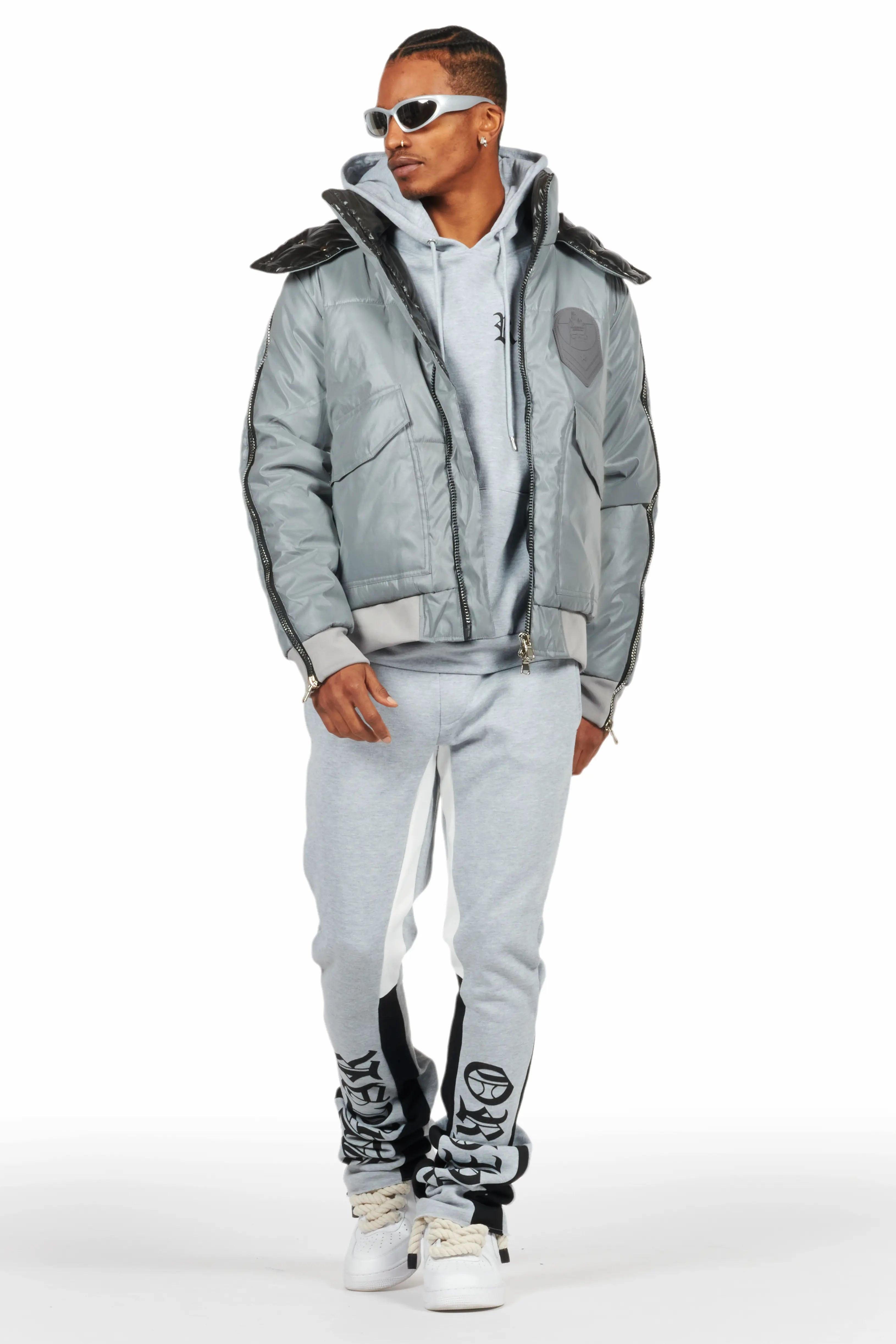 Chin Reflective Puffer Jacket Male Product Image