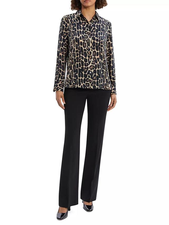 Leopard Long-Sleeve Shirt Product Image