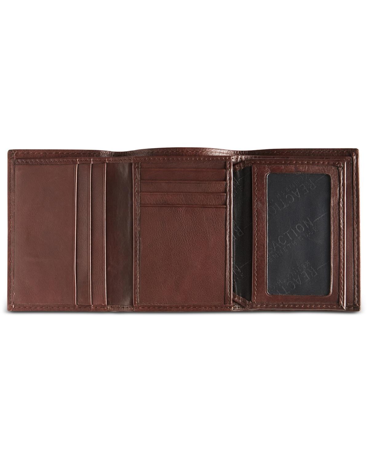 Kenneth Cole Reaction Mens Leather Rfid Extra-Capacity Trifold Product Image