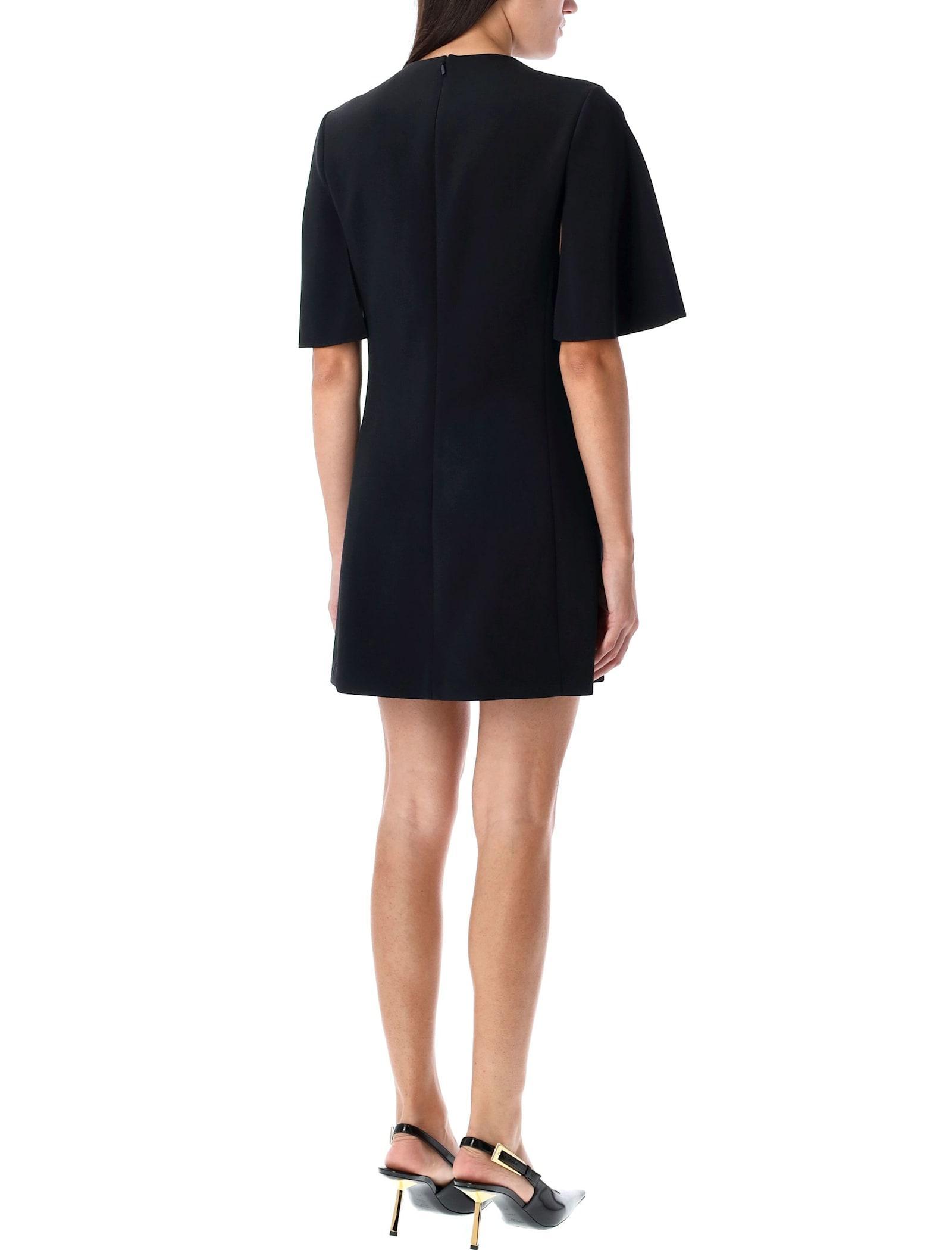 CHLOÉ Cape Mini Dress In Black Product Image