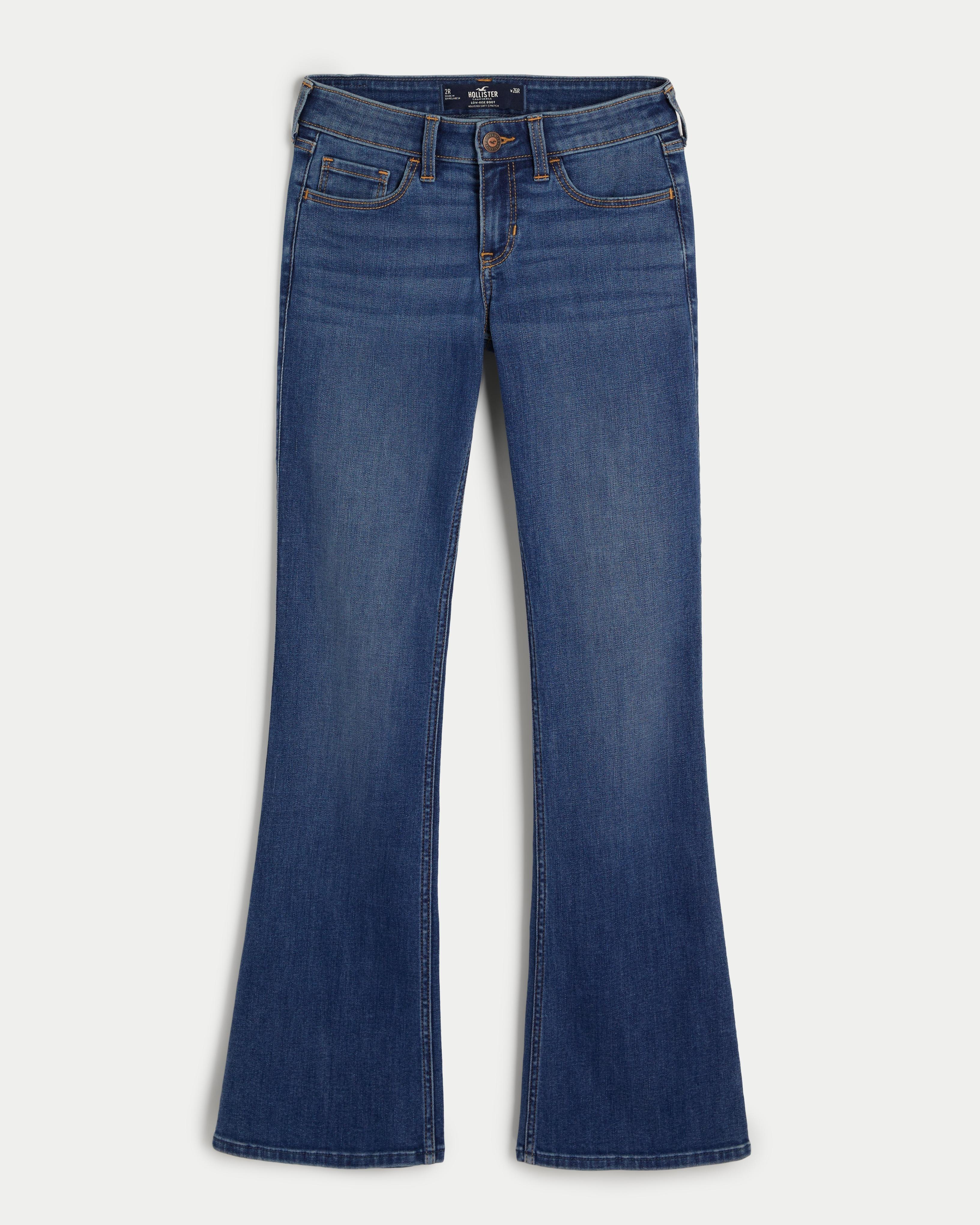 Low-Rise Dark Wash Boot Jeans Product Image