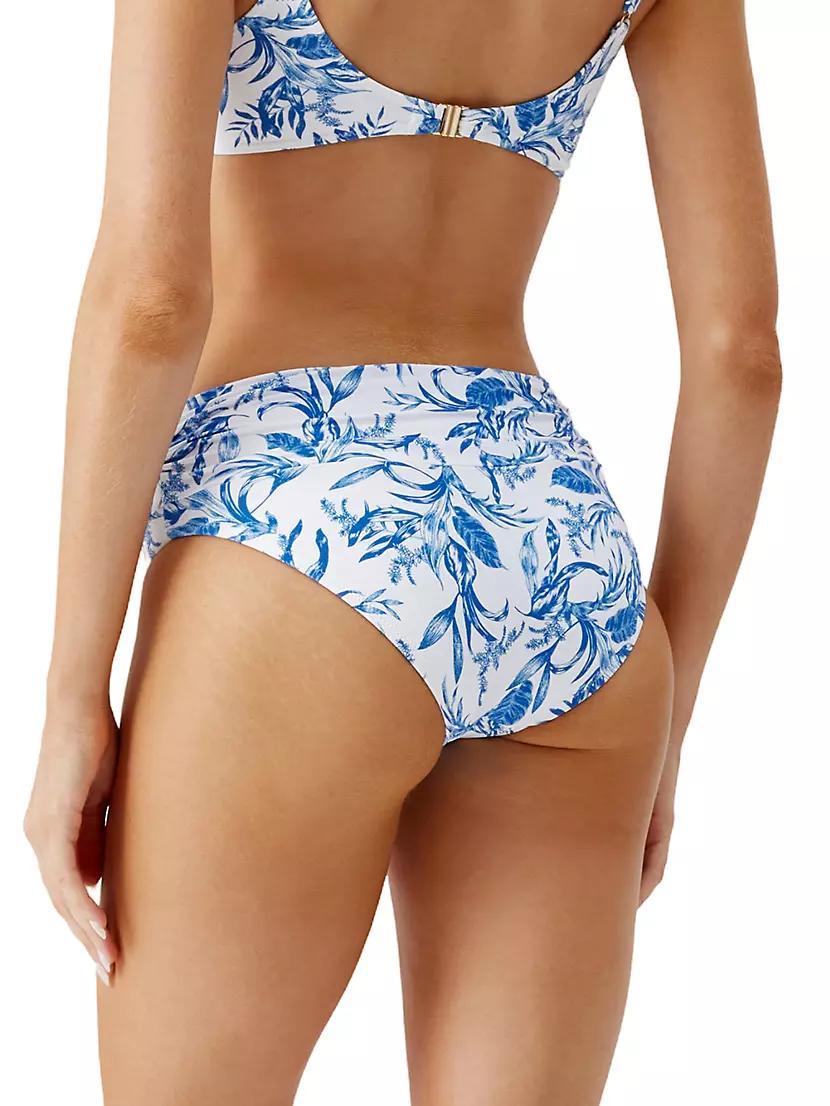 Bel Air Botanical Ruched Bikini Bottom Product Image