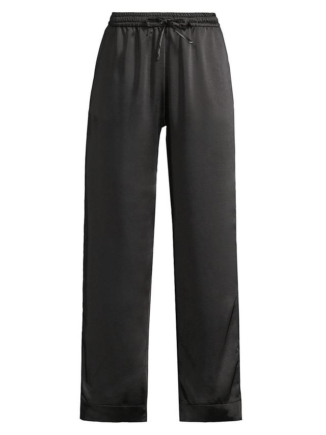 Womens Garcia Satin Straight-Leg Pants Product Image