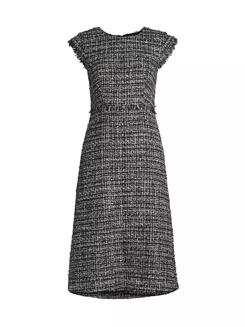 City Mist Tweed Sheath Midi-Dress Product Image