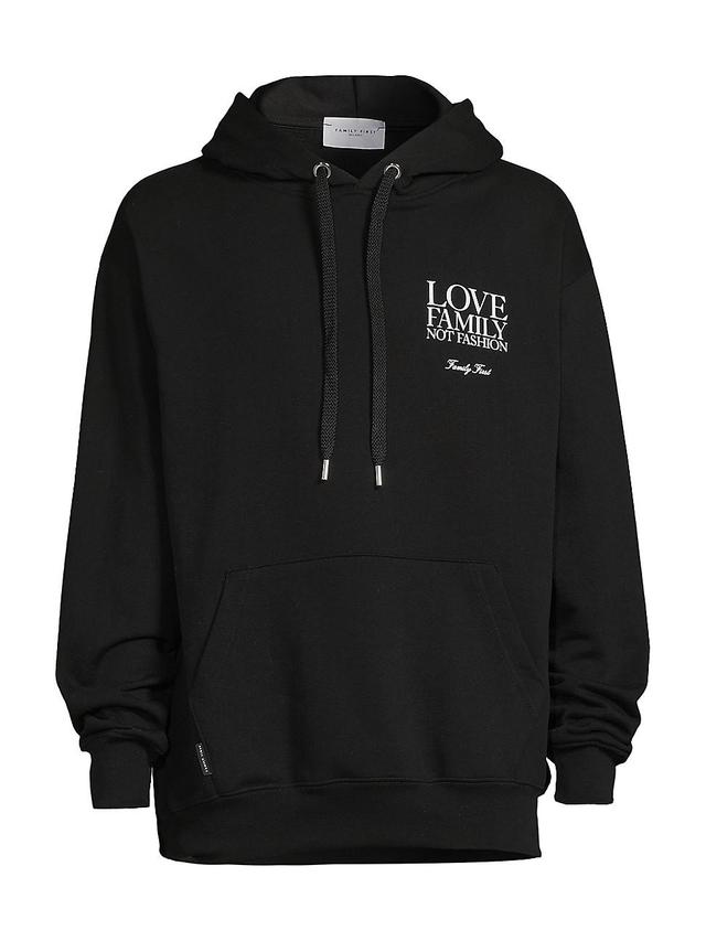 Mens Love Family Not Fashion Hoodie Product Image