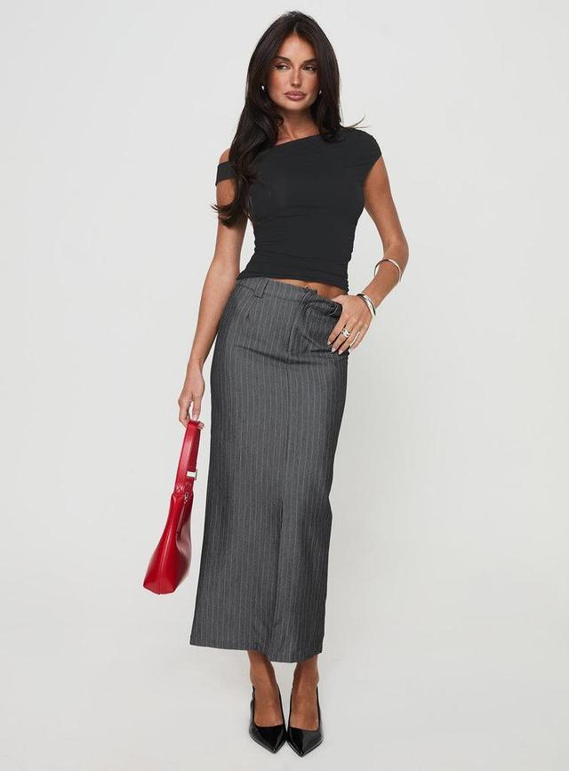 Cubeb Maxi Skirt Grey Product Image