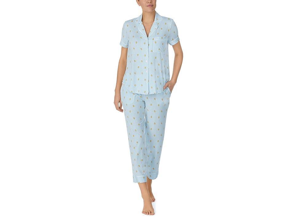 kate spade new york Printed Cropped Pajamas Set Product Image