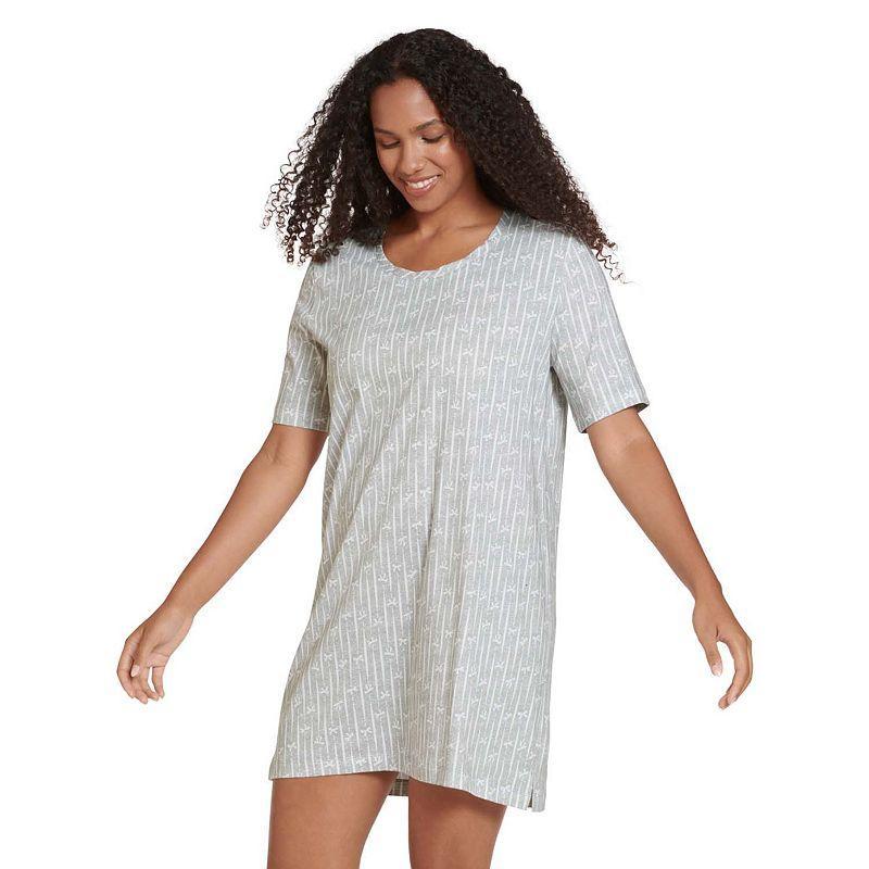 Womens Jockey Everyday Essentials Sleepshirt Grey Gray Product Image