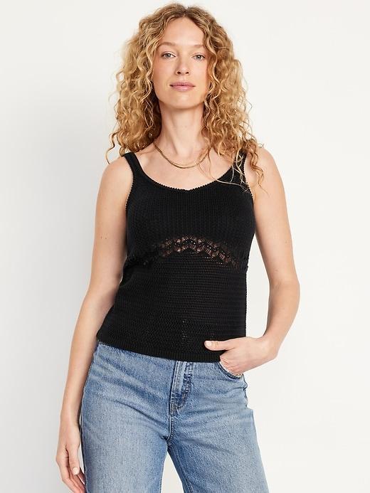 Sweater-Knit Tank Top Product Image