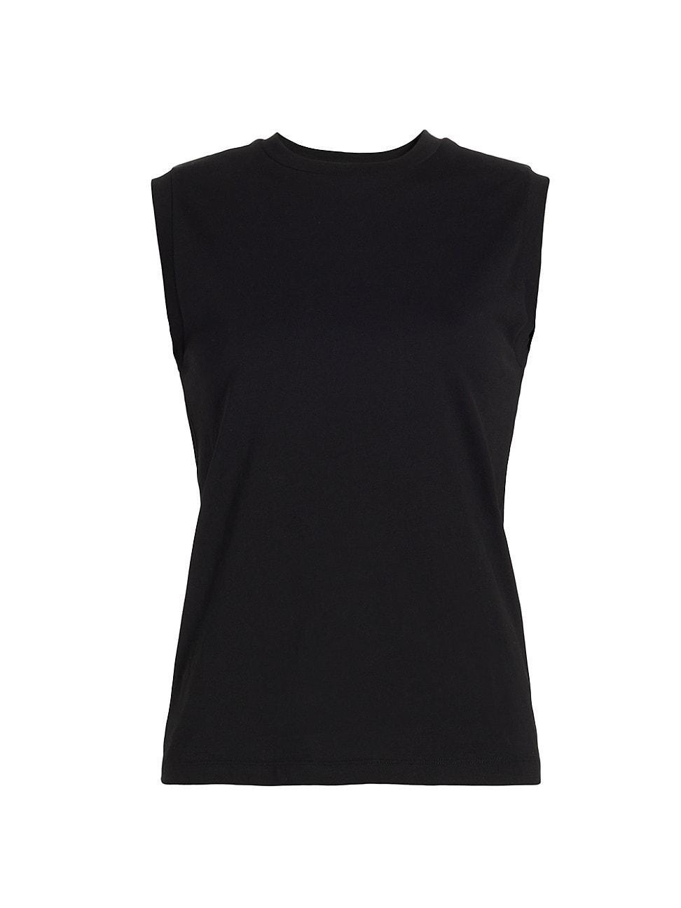 Womens Crewneck Cotton Jersey Tank product image