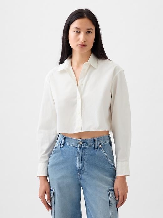 Organic Cotton Cropped Shirt Product Image