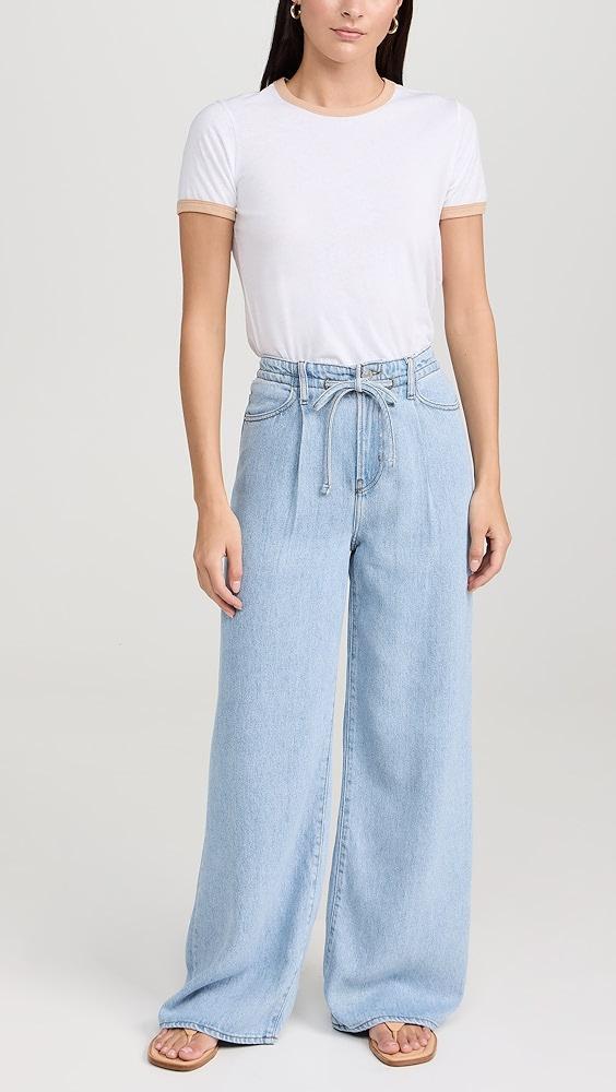 FRAME Super Drape Drawstring Wide Leg Jeans | Shopbop Product Image