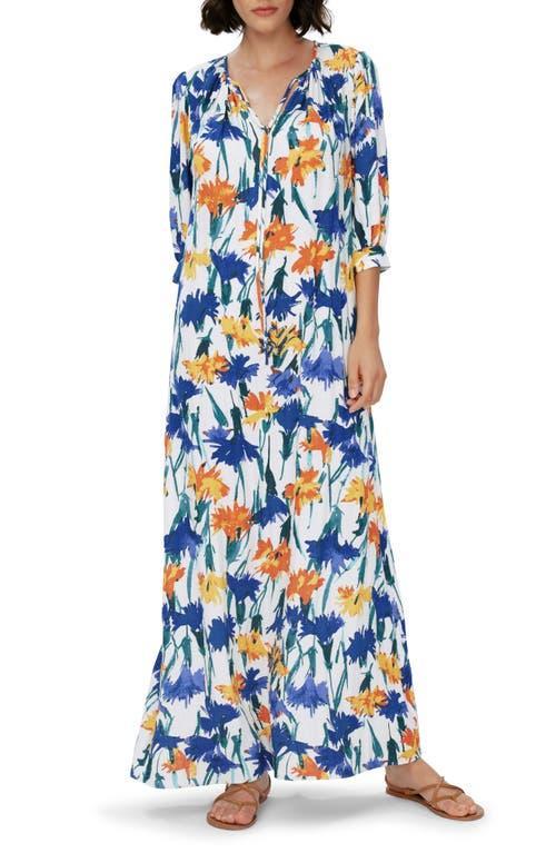 Drogo Floral-Print Elbow-Sleeve Maxi Dress Product Image