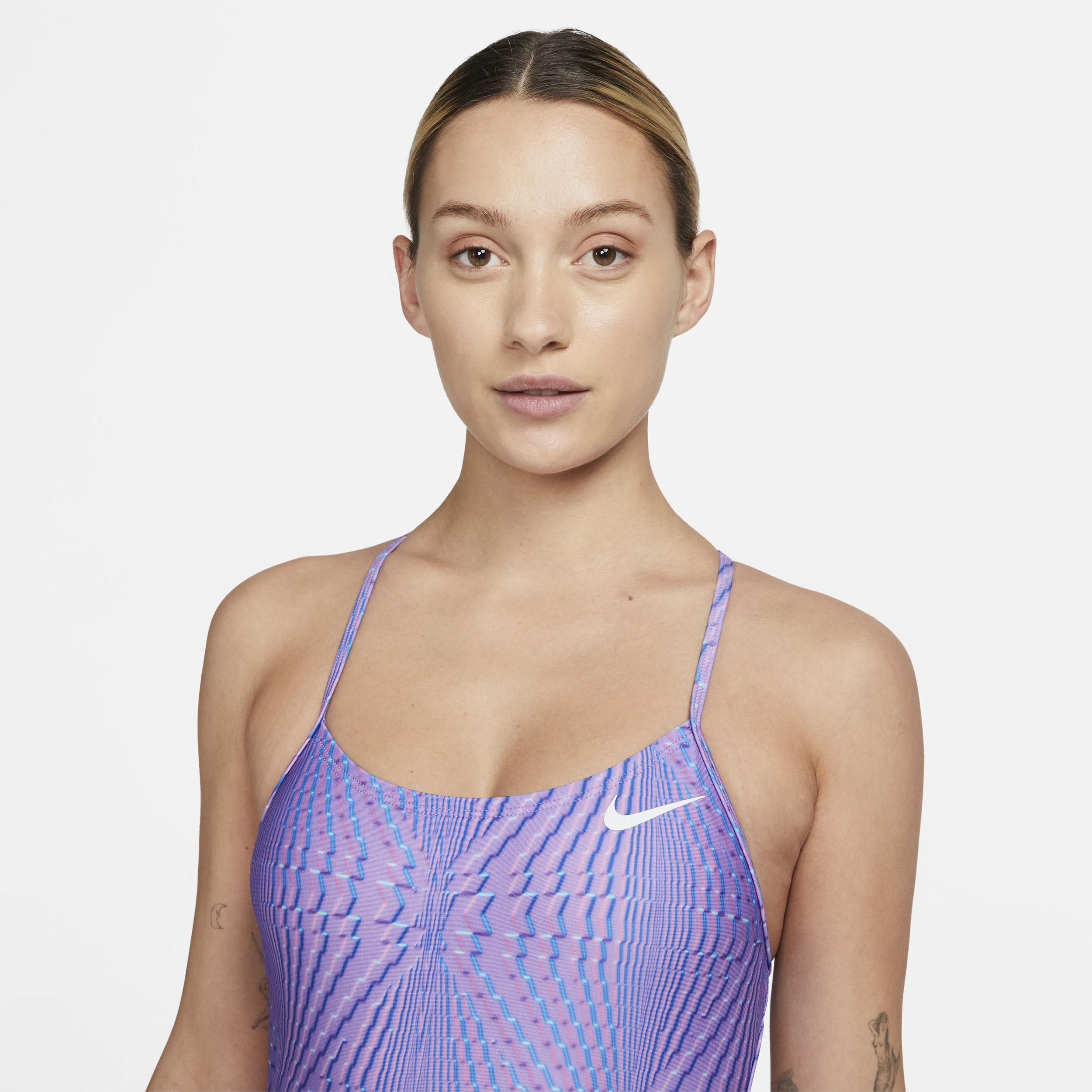 Nike Women's Swim HydraStrong Lace-Up Tie-Back One-Piece Swimsuit Product Image