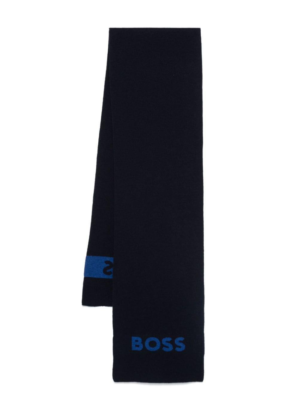 HUGO BOSS Scarf In Blue Product Image