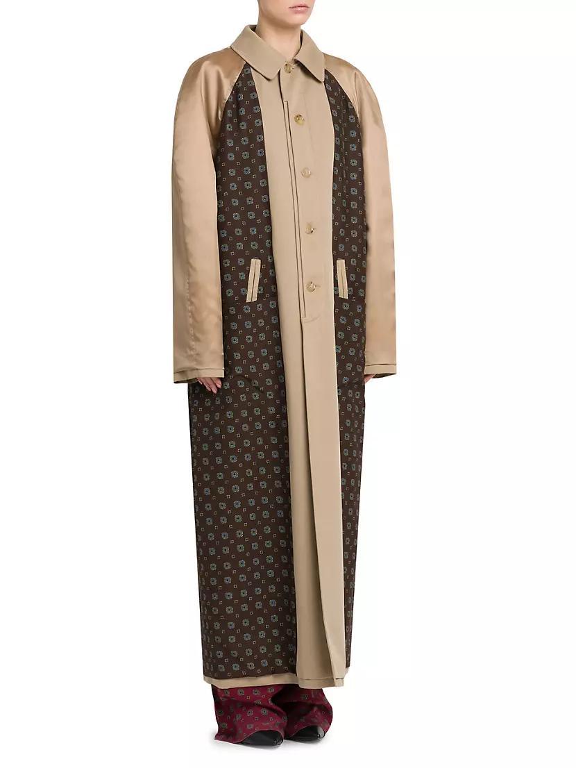 Cotton-Wool Mix Media Long Coat Product Image