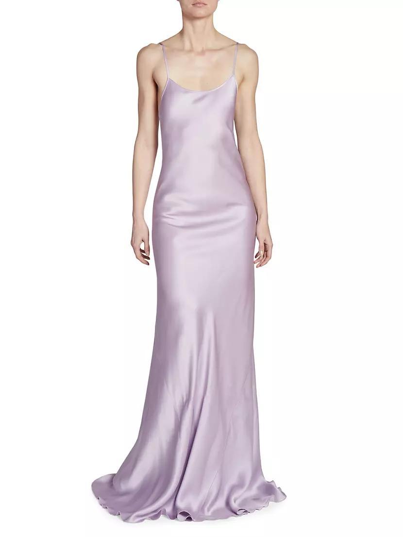 Satin Cami Floor-Length Gown Product Image